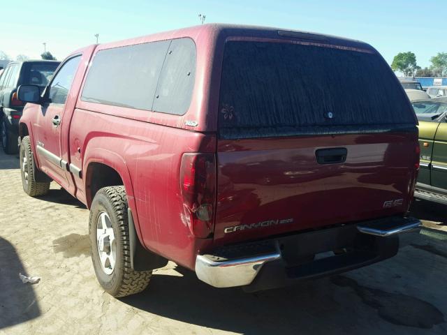 1GTDT146X58189245 - 2005 GMC CANYON RED photo 3