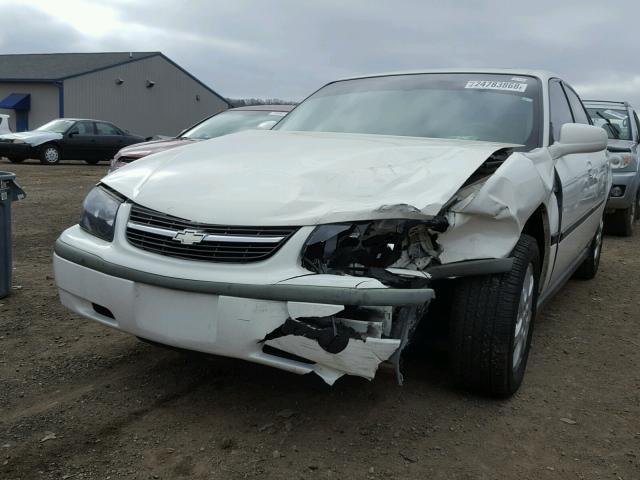 2G1WF52E259349116 - 2005 CHEVROLET IMPALA WHITE photo 2