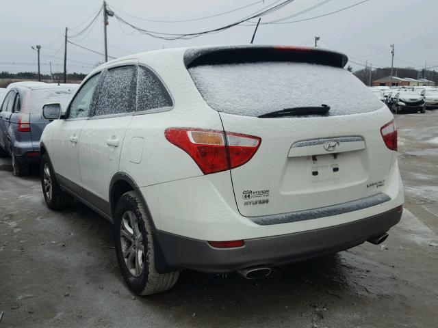 KM8NU73C18U077579 - 2008 HYUNDAI VERACRUZ G WHITE photo 3