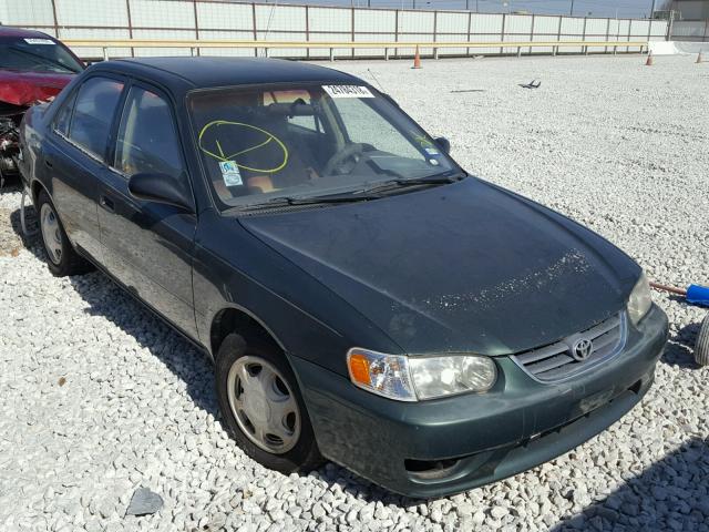 1NXBR12E11Z418232 - 2001 TOYOTA COROLLA CE GREEN photo 1