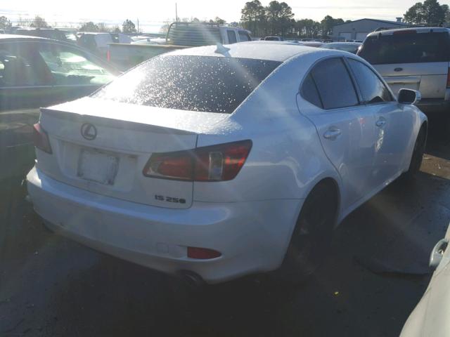 JTHBF5C26D5188936 - 2013 LEXUS IS 250 WHITE photo 4