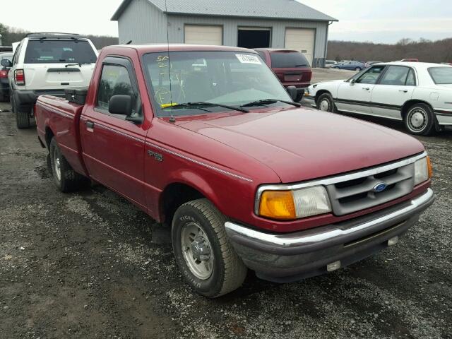 1FTCR10A6VTA70318 - 1997 FORD RANGER MAROON photo 1