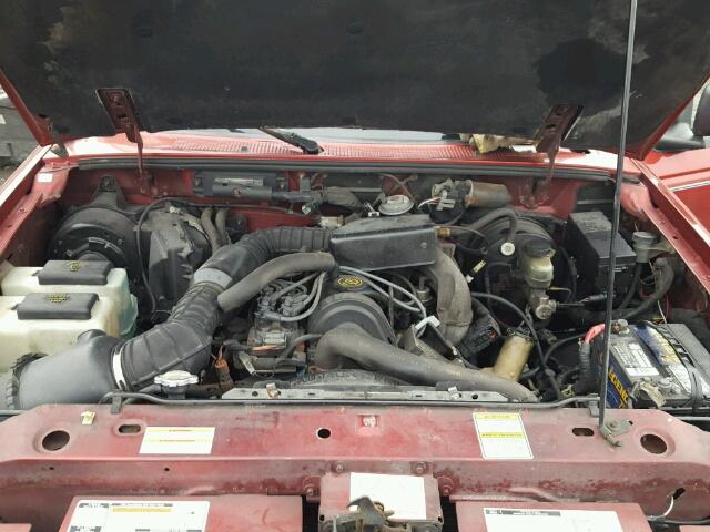 1FTCR10A6VTA70318 - 1997 FORD RANGER MAROON photo 7