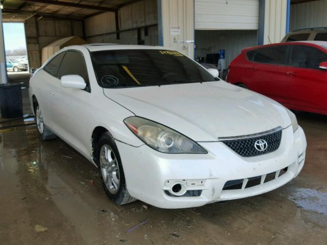 4T1CE30P77U757330 - 2007 TOYOTA CAMRY SOLA WHITE photo 1