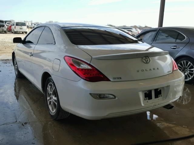 4T1CE30P77U757330 - 2007 TOYOTA CAMRY SOLA WHITE photo 3