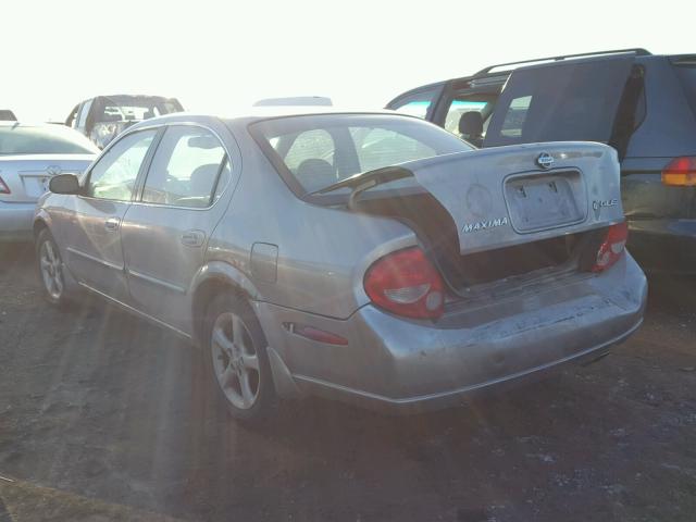 JN1CA31D41T624156 - 2001 NISSAN MAXIMA GXE SILVER photo 3