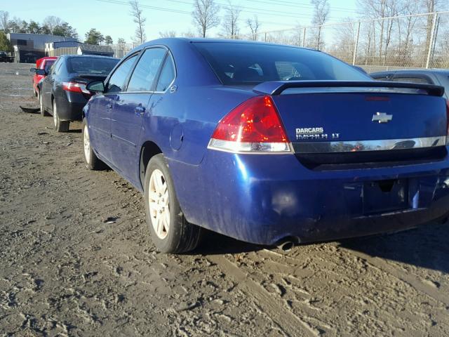 2G1WC581X69293327 - 2006 CHEVROLET IMPALA LT BLUE photo 3