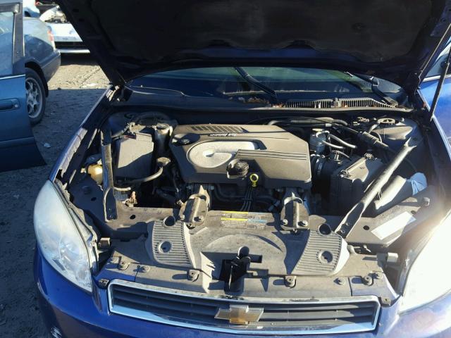 2G1WC581X69293327 - 2006 CHEVROLET IMPALA LT BLUE photo 7