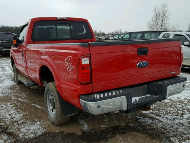 1FTBF2B69DEA47783 - 2013 FORD F250 SUPER RED photo 3