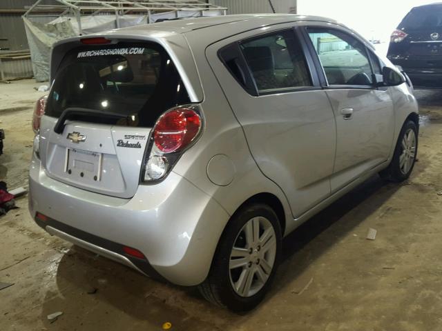 KL8CD6S91DC536291 - 2013 CHEVROLET SPARK 1LT SILVER photo 4