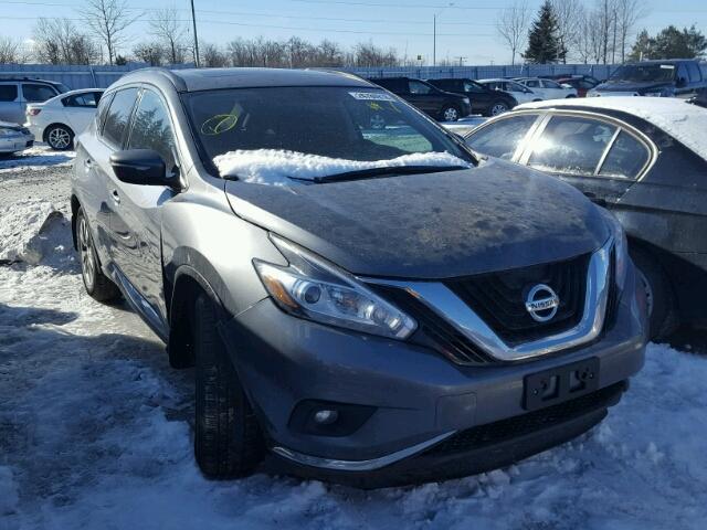 5N1AZ2MH2FN252412 - 2015 NISSAN MURANO S GRAY photo 1