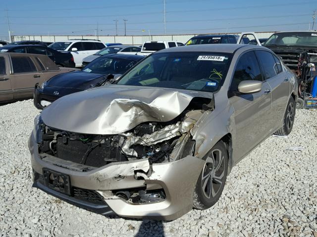 1HGCR2F30GA156500 - 2016 HONDA ACCORD LX GOLD photo 2