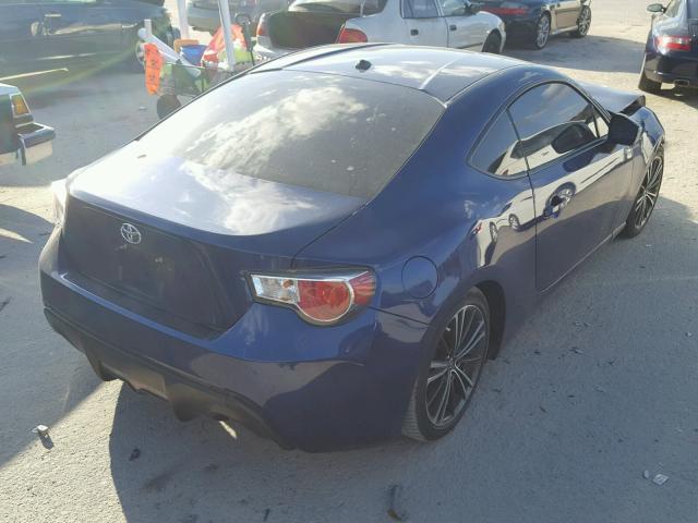 JF1ZNAA12E9701377 - 2014 TOYOTA SCION FR-S ლურჯი ფოტო 4