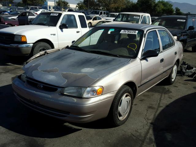 1NXBR12E1YZ376767 - 2000 TOYOTA COROLLA VE TAN photo 2