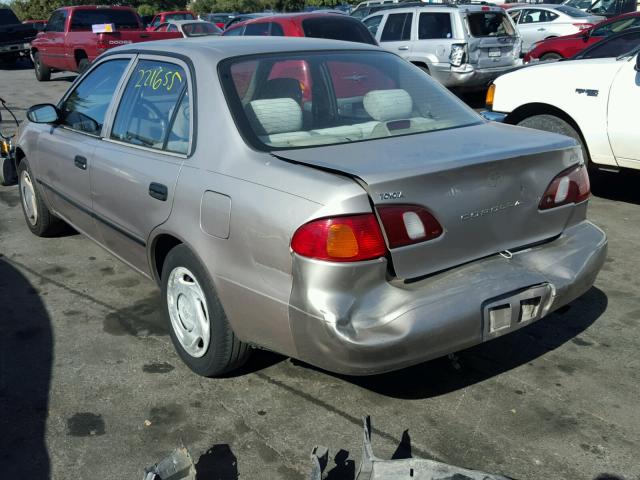 1NXBR12E1YZ376767 - 2000 TOYOTA COROLLA VE TAN photo 3