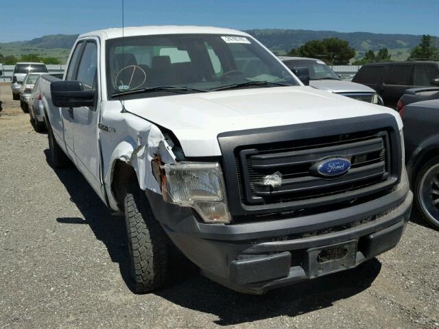 1FTFX1CF6EKD68707 - 2014 FORD F150 SUPER WHITE photo 1