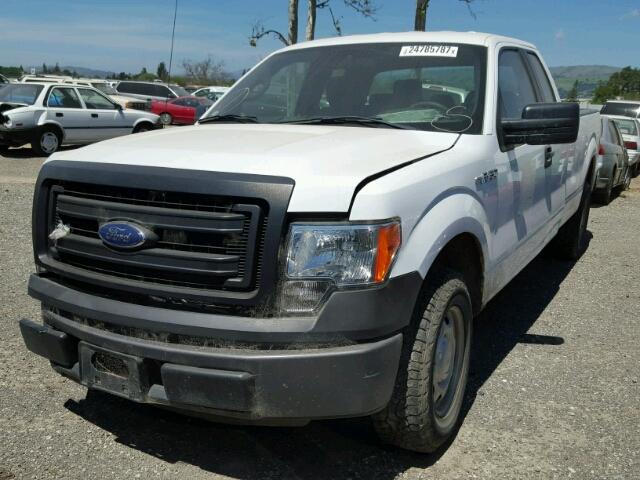 1FTFX1CF6EKD68707 - 2014 FORD F150 SUPER WHITE photo 2