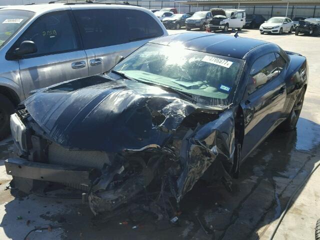 2G1FS1EW2A9137593 - 2010 CHEVROLET CAMARO SS Negro foto 2