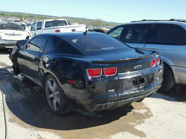 2G1FS1EW2A9137593 - 2010 CHEVROLET CAMARO SS Negro foto 3