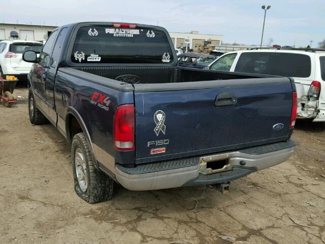 2FTRX18L33CA38648 - 2003 FORD F150 BLUE photo 3