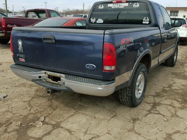 2FTRX18L33CA38648 - 2003 FORD F150 BLUE photo 4