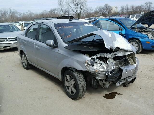 KL1TD5DE7AB134697 - 2010 CHEVROLET AVEO LS SILVER photo 1