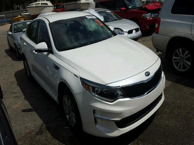 KNAGT4L36G5105056 - 2016 KIA OPTIMA LX WHITE photo 1