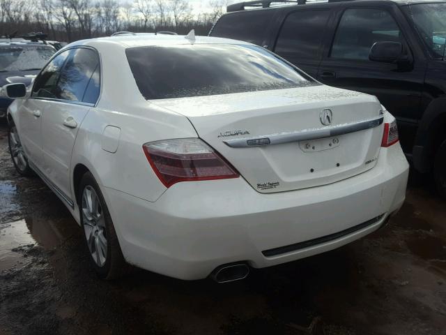 JH4KB26529C000710 - 2009 ACURA RL WHITE photo 3