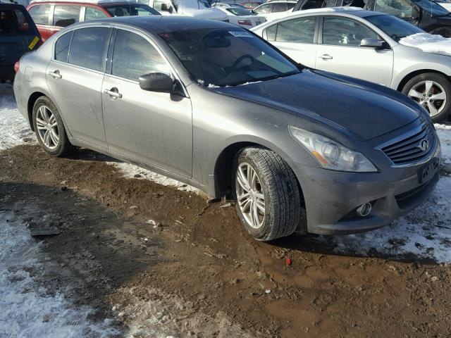 JN1CV6AR0DM750188 - 2013 INFINITI G37 GRAY photo 1