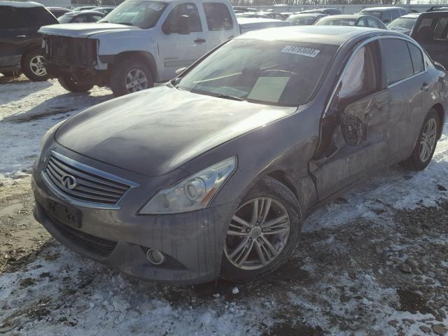 JN1CV6AR0DM750188 - 2013 INFINITI G37 GRAY photo 2