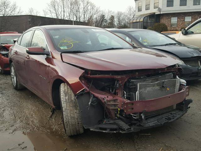 1G1ZE5ST8GF281770 - 2016 CHEVROLET MALIBU LT MAROON photo 1