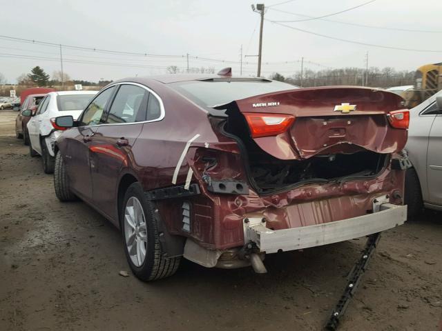 1G1ZE5ST8GF281770 - 2016 CHEVROLET MALIBU LT MAROON photo 3