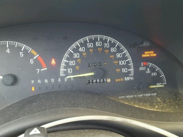 1G2WP12K9XF349504 - 1999 PONTIAC GRAND PRIX BLACK photo 8