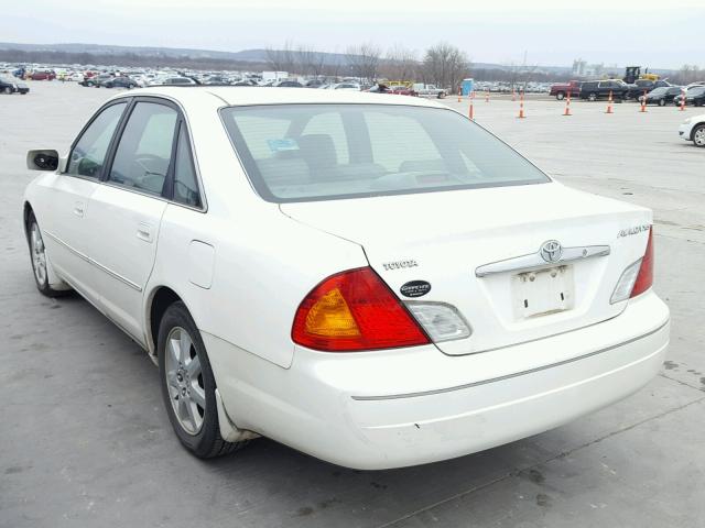 4T1BF28B62U265053 - 2002 TOYOTA AVALON XL WHITE photo 3