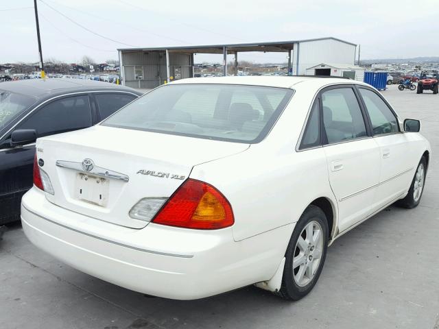 4T1BF28B62U265053 - 2002 TOYOTA AVALON XL WHITE photo 4