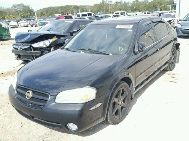 JN1DA31D82T434740 - 2002 NISSAN MAXIMA GLE BLACK photo 2