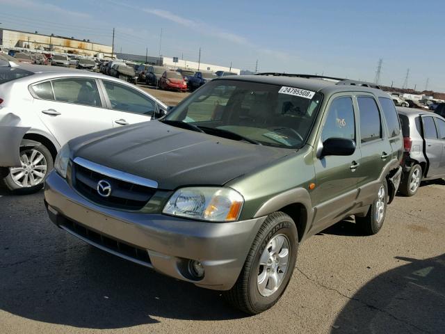 4F2YU08142KM11963 - 2002 MAZDA TRIBUTE LX GREEN photo 2