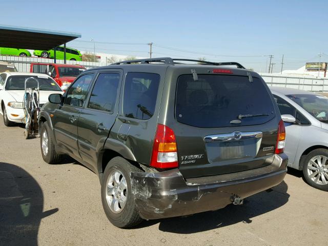 4F2YU08142KM11963 - 2002 MAZDA TRIBUTE LX GREEN photo 3