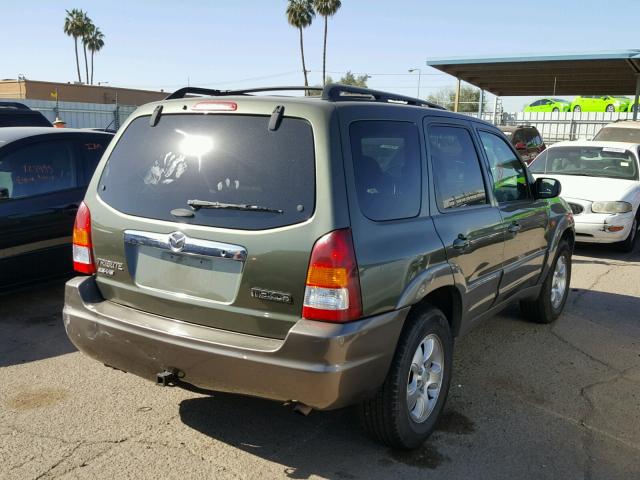 4F2YU08142KM11963 - 2002 MAZDA TRIBUTE LX GREEN photo 4