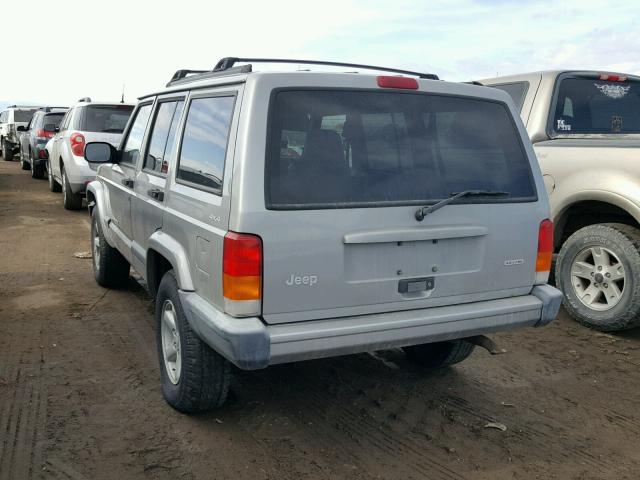 1J4FF48SXYL135822 - 2000 JEEP CHEROKEE S SILVER photo 3