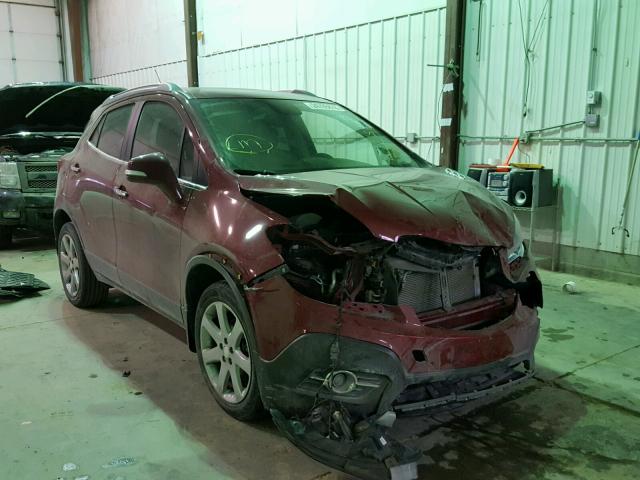 KL4CJGSBXEB687186 - 2014 BUICK ENCORE RED photo 1