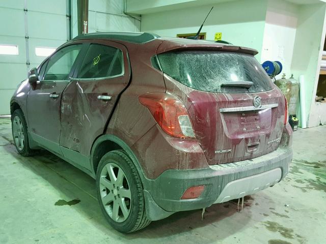 KL4CJGSBXEB687186 - 2014 BUICK ENCORE RED photo 3