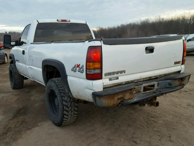 1GTHK24U52E166834 - 2002 GMC SIERRA K25 WHITE photo 3