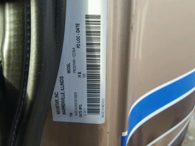 3HSDJSJR0CN133934 - 2012 INTERNATIONAL PROSTAR ყავისფერი ფოტო 10