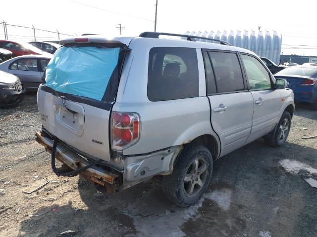 2HKYF18406H002485 - 2006 HONDA PILOT EX GRAY photo 4