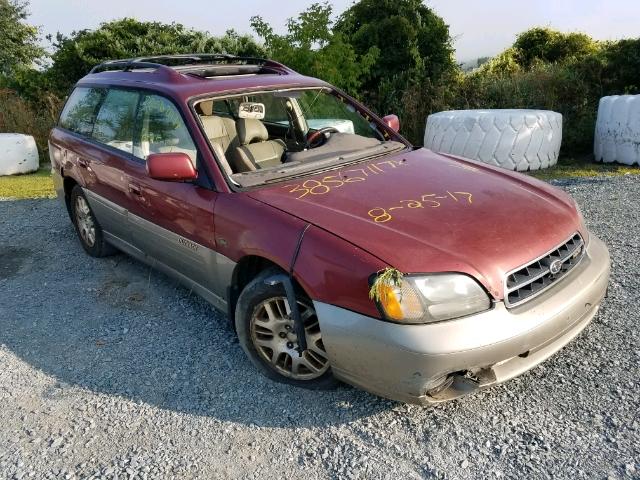 4S3BH806327605581 - 2002 SUBARU LEGACY OUT MAROON photo 1