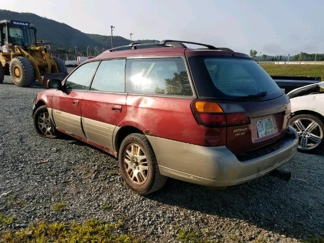 4S3BH806327605581 - 2002 SUBARU LEGACY OUT MAROON photo 3