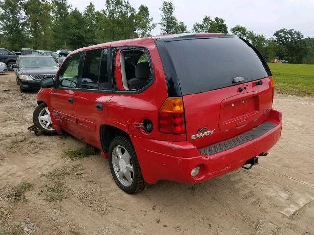 1GKDT135022130402 - 2004 GMC ENVOY RED photo 3