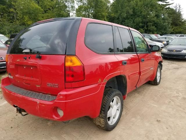 1GKDT135022130402 - 2004 GMC ENVOY RED photo 4