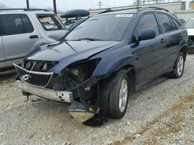 2T2HA31U84C002735 - 2004 LEXUS RX 330 BLUE photo 2